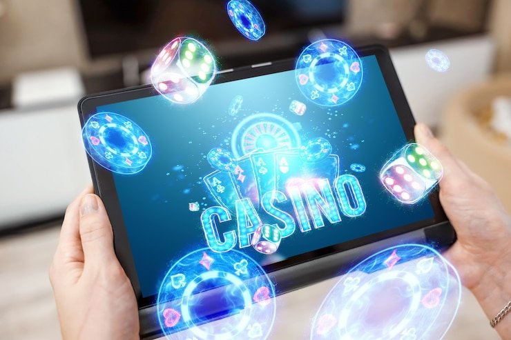 Meja Caribbean Stud Poker di warungslot dengan dealer profesional dan streaming langsung